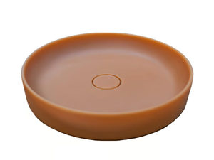 NILO - Countertop round resin washbasin - Washbasin by Vallvé