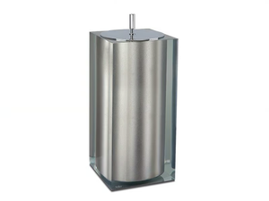 PLATINUM GLOSS SMALL - Resin bathroom waste bin - Sanitary accessories by Vallvé