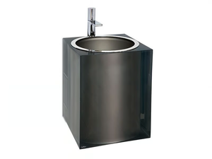 PLATINUM GLOSS - Wall-mounted resin washbasin - Washbasin by Vallvé