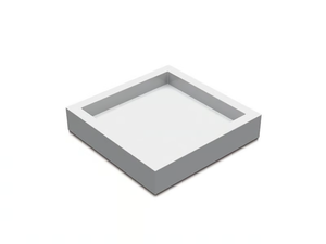 SQUARE SMALL - Square resin tray - Styling by Vallvé