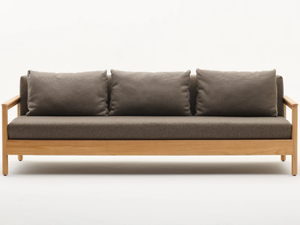 BALI - 3 seater teak garden sofa - Sofa by Varaschin