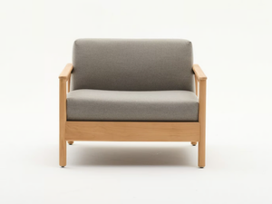 BALI - Teak garden armchair with armrests - Armchair by Varaschin