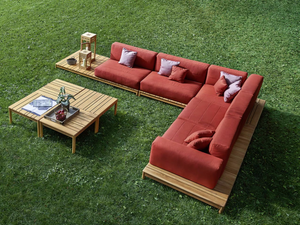 BARCODE - Corner sectional fabric garden sofa - Sofa by Varaschin