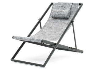 CLEVER - Folding powder coated aluminium deck chair - Chair by Varaschin