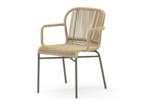 CRICKET - Synthetic fibre garden chair with armrests - Chair by Varaschin