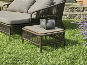 CRICKET - Synthetic fibre garden side table - Side table by Varaschin