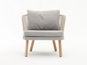 EMMA - Synthetic fibre garden armchair with armrests - Armchair by Varaschin