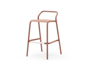 NOSS - Stackable high aluminium garden stool - Stool by Varaschin