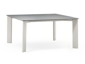 PLINTO - Square aluminium garden table with hpl top - Table by Varaschin