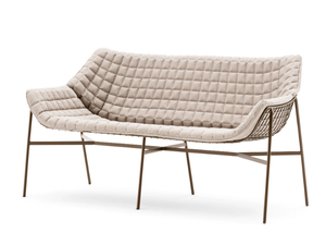 SUMMER SET - 2 seater fabric garden sofa - Sofa by Varaschin