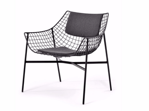 SUMMER SET - Garden steel easy chair - Armchair by Varaschin