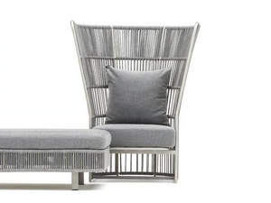 TIBIDABO - High-back armchair with synthetic fiber weaving - Armchair by Varaschin