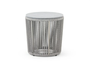 TIBIDABO - Round rope garden side table - Side table by Varaschin