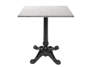 BABIS-4 - Square cast iron table with 4-star base - Table by Vela Arredamenti
