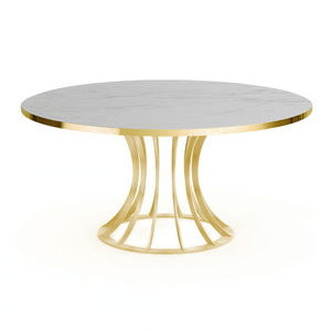 BOOMERANG - Round steel dining table - Table by Vela Arredamenti
