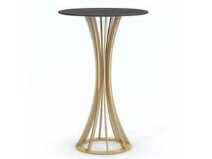 BOOMERANG - Round steel high table - Table by Vela Arredamenti