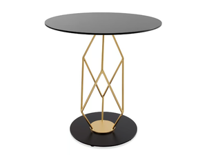 CRYSTAL - Round metal table - Table by Vela Arredamenti