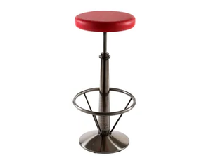 INFINITY - Leather barstool height-adjustable - Stool by Vela Arredamenti