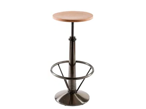 INFINITY - Wooden barstool height-adjustable - Stool by Vela Arredamenti