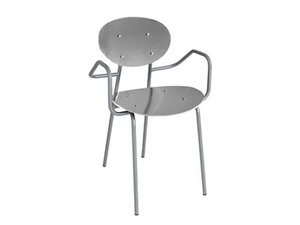 MAGIC-B - Aluminium chair with armrests - Chair by Vela Arredamenti
