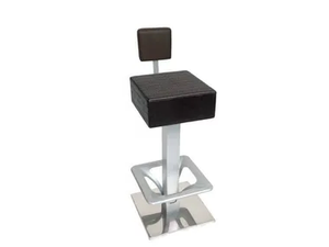 SG051 - Eco-leather stool with footrest - Stool by Vela Arredamenti