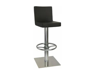 SG079 - Eco-leather stool with back - Stool by Vela Arredamenti