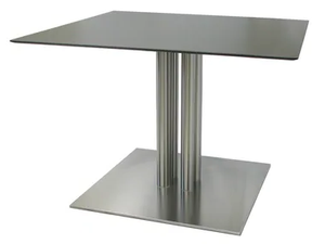 SLIM-76-4-T-X - Square stainless steel table - Table by Vela Arredamenti