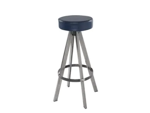 WEST - Upholstered leather barstool - Stool by Vela Arredamenti