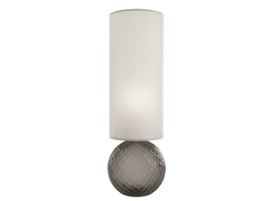 BALLOTON - Blown glass table lamp and fabric lampshade - Table lamp by VENINI