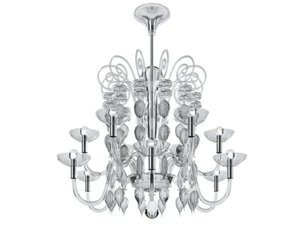 CARLO SCARPA 99.37 - Blown glass chandelier - Ceiling lamp by VENINI