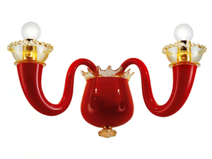 GIO PONTI 99.81 - Blown glass wall lamp - Wall lamp by VENINI