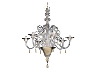 VITTORIALE - Blown glass chandelier - Ceiling lamp by VENINI