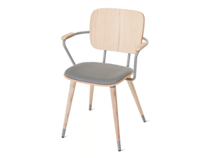 ABC - Ash chair with armrests - Chair by Vergés