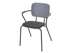 ABC - Stackable metal chair with armrests - Chair by Vergés
