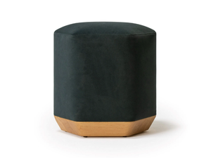 ATAY - Velvet pouf for contract - Pouf by Vergés
