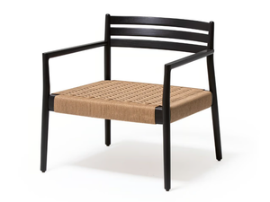 BOGART - Solid wood easy chair with armrests - Armchair by Vergés