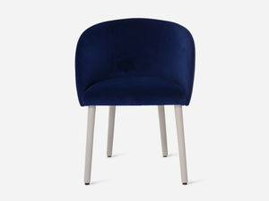 CISTELL ORIGINAL - Velvet chair with armrests and metal legs - Chair by Vergés