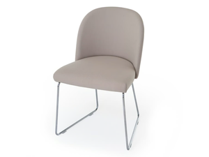 CISTELL SLIM - Sled base upholstered fabric chair - Chair by Vergés