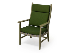 MEDITERRÁNEA - Beech armchair with armrests - Armchair by Vergés