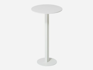 SANDWICH - Round powder coated steel high table - Table by Vergés