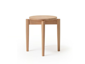 SELVA - Stackable beech stool - Stool by Vergés
