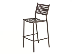 ALICE - Metal barstool with footrest - Stool by Vermobil