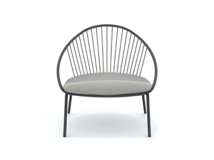 ARIA - Metal garden armchair with armrests - Armchair by Vermobil