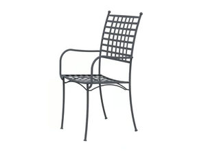 TOSCA - Stackable metal garden chair with armrests - Chair by Vermobil