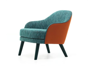 CARMEN 04 - Upholstered fabric armchair with armrests - Armchair by Very Wood