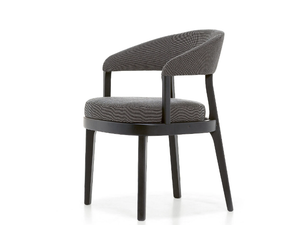 ECLIPSE - Fabric chair with armrests - Chair by Very Wood