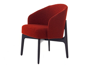 EGADI 04 - Upholstered fabric easy chair with armrests - Armchair by Very Wood