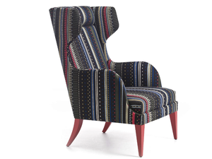 ONDA 08 / 108 / 18 / 118 - Wing fabric armchair - Armchair by Very Wood