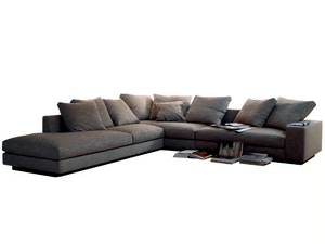 HOLDEN - Sectional fabric sofa with removable cover - Sofa by Verzelloni