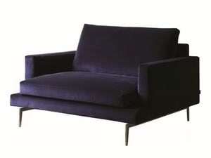 LARSEN - Fabric armchair with removable cover with armrests - Armchair by Verzelloni